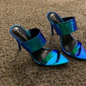 Green Hologram Heels